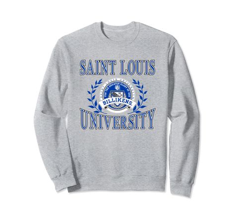 PRICES MAY VARY. Officially Licensed Saint Louis University apparel. Show your support for the Billikens with this SLU logo apparel! The soft material and digitally printed logo make this a great addition to any St. Louis University Billikens apparel collection! Wear this fan favorite St. Louis University Billikens apparel to the big game or just hanging out around the house. The unique logo done in vibrant colors will let everyone know your affiliation with Saint Louis University! 8.5 oz, Class University Merchandise, University Apparel, Logo Sweatshirt, Unique Logo, Big Game, Hanging Out, The House, University, Fan