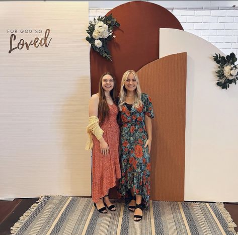 Foam Board Wedding Backdrop, He Is Risen Photo Backdrop, Insulation Board Backdrop, Foam Board Arch Backdrop, Easter Church Backdrop, Boutique Backdrop Ideas, Easter Church Photo Backdrop, Church Photo Backdrop, Easter Photo Backdrop Ideas