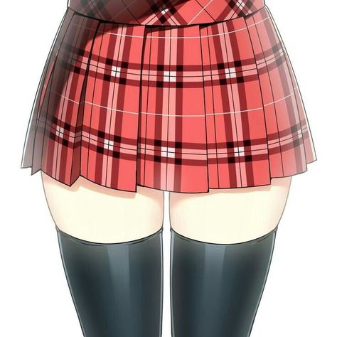 Anime Skirts, Plaid Outfits, Chinese Dress, Plaid Skirts, Cute Anime Couples, Manga Girl, Pleated Skirt, Anime Art, Tights