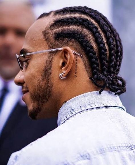 Afro Hairstyles Men, Curly Hair Fade, Cornrow Hairstyles For Men, Hair Styels, Lewis Hamilton Formula 1, F1 Lewis Hamilton, Black Men Hairstyles, Mens Braids, Mens Braids Hairstyles