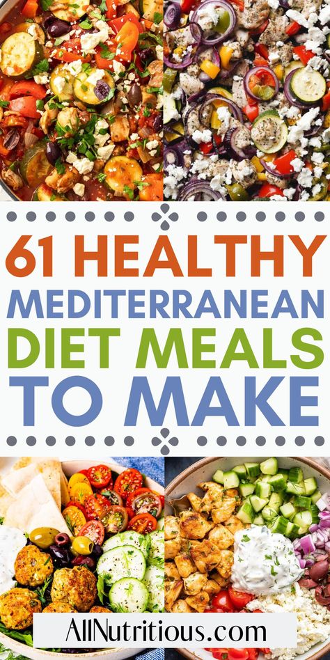 From chicken dinner recipes to souls and healthy salad ideas for lunch, let your palate explore the Mediterranean diet. Our quick, healthy meal ideas and best dinner recipes not only promise a feast of flavors but also an elixir of good health. Medi Diet Week 1, Mediterranean Diet Recipes For Two, Losing Weight With Mediterranean Diet, Metateranian Meals, Perimenaupose Diet Recipes, Mediterranean Diet Recipes To Lower Cholesterol, Mind Diet Recipes Healthy Meals, Light Diet Meals, Mediterranean Recipes Healthy Lunches