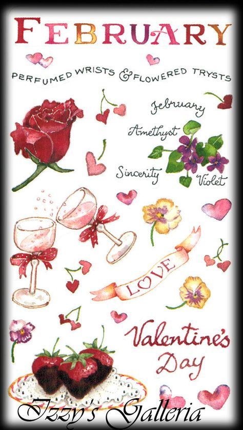 Susan Branch Vintage Retired February Valentine's Day Love Roses Hearts Stickers | eBay February Chapter 2 Of 12 Wallpaper, Susan Branch Home, Hygge Valentines Day, Susan Branch Printables, February Stickers, Hello February Wallpaper, February Aquarius, Susan Branch Blog, February Wallpaper