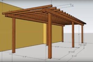 Pergola Metal, Simple Backyard, Pergola Ideas, Building A Pergola, Pergola Attached To House, Pergola Design, Wooden Pergola, Backyard Pergola, Pergola Kits