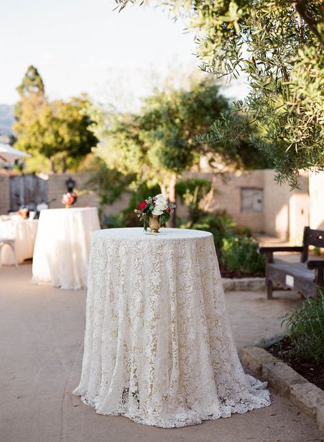 Wedding Cocktail Tables, Wedding Reception Napkins, Deco Baroque, Decoration Evenementielle, Rustic Wedding Reception, Napkins Wedding, Wedding Cake Table, Santa Barbara Wedding, Lace Table