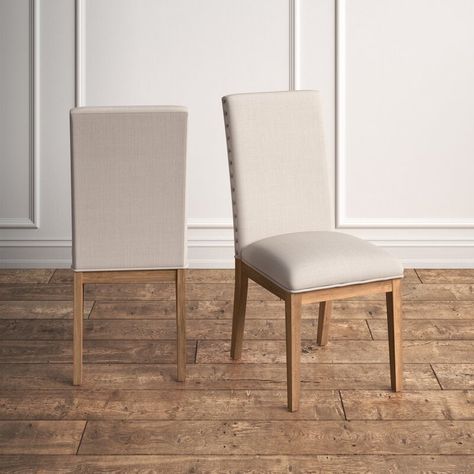 Kelly Clarkson Home Avril Linen Upholstered Parsons Dining Chair & Reviews | Wayfair Parsons Dining Chairs, Wood Side Chair, Kelly Clarkson Home, Parsons Chair, Leather Side Chair, Linen Armchair, Parsons Chairs, Upholstered Side Chair, Kelly Clarkson