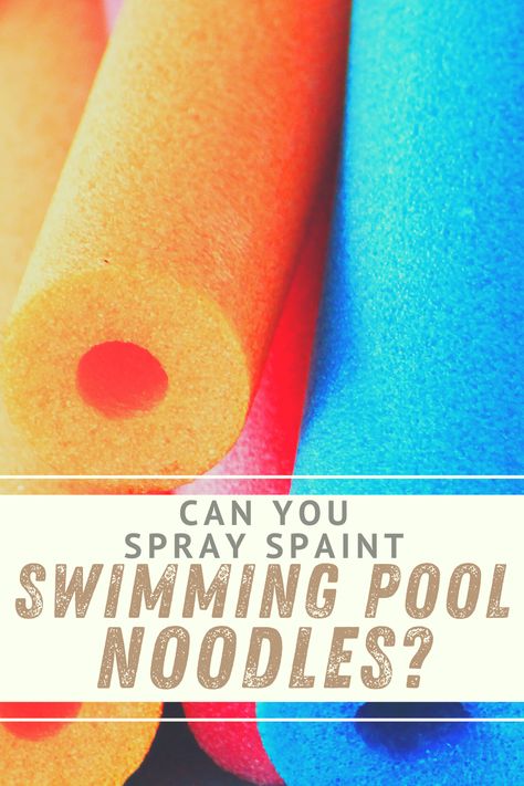 How to Spray Paint Swimming Pool Noodles - What Paint to Use and how exactly to Spray paint your Pool Noodles. How To Paint Pool Noodles, Painting Pool Noodles, Pool Noodle Paint Brush, Rainbow Pool Noodles Diy, Pool Noodle Rainbow Diy, Pool Noodle Rainbow, Cheer Homecoming, Pool Noodle Candles, Water Noodles