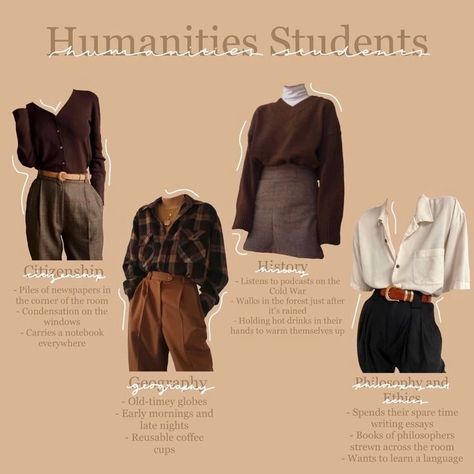 Comfortable Academia Outfits, Dark Academia In Spring, Library Academia Outfits, International Student Aesthetic Outfit, Relaxed Academia Fashion, Photographer Outfits Aesthetic, Librarian Clothing Aesthetic, Academic Aesthetic Outfit Summer, Psychology Aesthetic Outfits