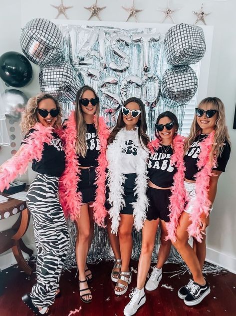 Last Disco Theme Bachelorette, Disco Themed Bachelorette Party Ideas, Brides Last Disco Bachelorette, Final Disco Bachelorette, Bachelorette Party Last Disco, Bachelorette Party Disco Theme, Last Disco Bachelorette Party Outfit, Bachelorette Party Outfit Nashville, Bachelorette Disco Theme