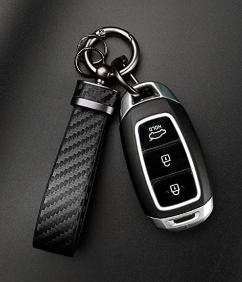 Turcee Carbon Fiber Car Keychain,Interior Accessories Keychains Leather Car Key Fob,Car Accessories Key Ring&Anti-Lost D-Ring(Black) Car Accessories For Guys, Car Key Fob, Car Accessory, Fashion Diy, Car Keychain, Ring Black, Key Fobs, Car Keys, D Ring