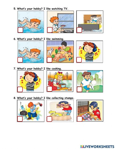 Unit 7: what do you like doing? lesson 2 worksheet What Do You Like To Do Worksheet, Sequencing Activities Preschool, Sequencing Activities Kindergarten, English Project, Sequencing Pictures, Sequencing Cards, English Projects, Story Sequencing, Esl Resources