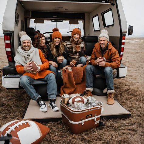 #hitched4fun #coolertailgates #octoberfootball #RVtailgate #footballspirit Get ready for cooler days and heated matches! Experience the essence of October football with your RV tailgate setup. Go team! For more tailgating tips and ideas, check out www.hitched4fun.com! Tailgate High School Football, Tailgate Photoshoot, Tailgate Setup, Tailgate Outfits, Winter Picnic, Football Spirit, Tail Gate, Football Tailgate, Tailgate Outfit