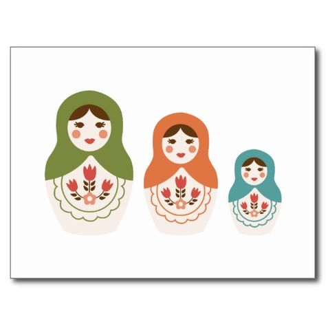 Nesting Dolls Drawing, Nesting Dolls Craft, Doll Drawing, World Thinking Day, Babushka Dolls, Russian Dolls, Cute Tiny Tattoos, Punch Needle Patterns, Linocut Art