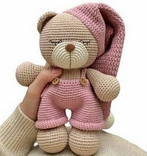 Amigurumi Free Pattern Pdf, Bear Amigurumi Free Pattern, Crochet Mickey Mouse, Crochet Doll Tutorial, Bear Amigurumi, Amigurumi Bear, Amigurumi Animals, Knitting Patterns Toys, Baby Knitting Patterns Free