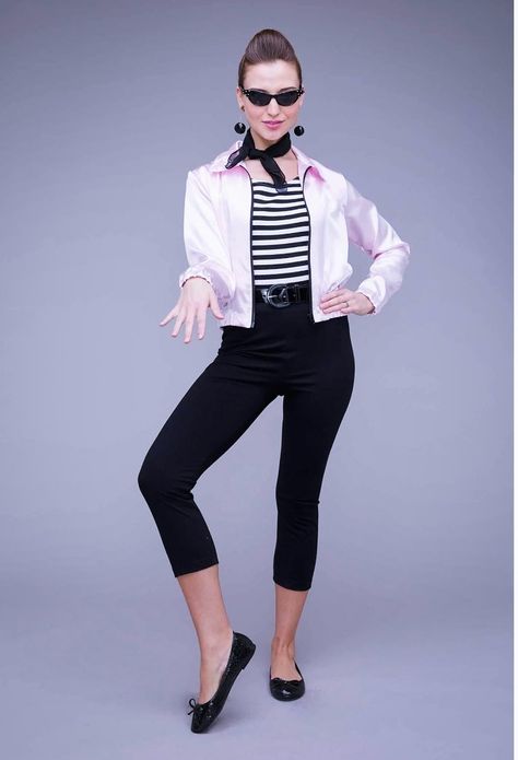 50s Dress Up, Sock Hop Outfits, Pink Lady Costume, Grease Outfits, 50s Outfit, Decades Costumes, 50s Costume, Moda Rock, 50s Outfits