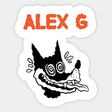 Unofficial Design from Alex G -- Choose from our vast selection of stickers to match with your favorite design to make the perfect customized sticker/decal. Perfect to put on water bottles, laptops, hard hats, and car windows. Everything from favorite TV show stickers to funny stickers. For men, women, boys, and girls. Alex G, Tv Girls, Girl Stickers, Hard Hats, Car Windows, Funny Stickers, Custom Stickers, Good Music, Favorite Tv Shows