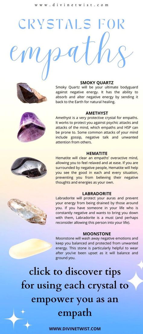 Crystals For Empaths, Protective Crystals, What Is An Empath, Best Healing Crystals, Crystal Healing Chart, Healing Crystals For You, Empath Protection, The Crystals, An Empath