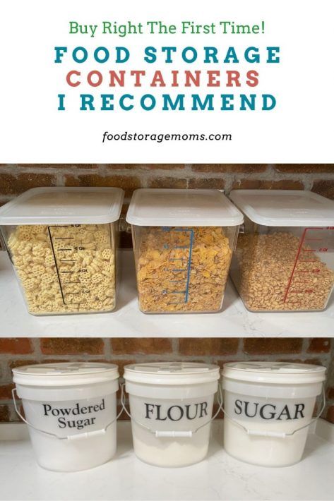 Large Flour Storage Containers, Flour Storage Containers, Bulk Food Storage Containers, Diy Food Storage, Diy Storage Containers, Food Storage Rooms, Flour Storage, Preppers Pantry, Flour Container