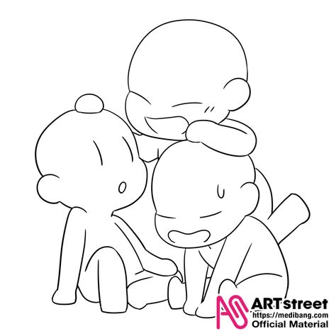 Chibi Body, Chibi Sketch, Anime Base, 캐릭터 드로잉, Drawing Expressions, Drawing Templates, Chibi Drawings, Art Street, Anime Drawings Tutorials