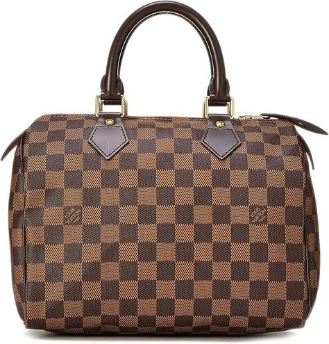 Amazon.com: Louis Vuitton, Pre-Loved Damier Ebene Speedy 25, Brown : Luxury Stores Bag Boutique, Brown Luxury, Speedy 25, Retail Experience, Luxury Bag, Elegant Home Decor, Damier Ebene, Timeless Accessories, Luxury Store