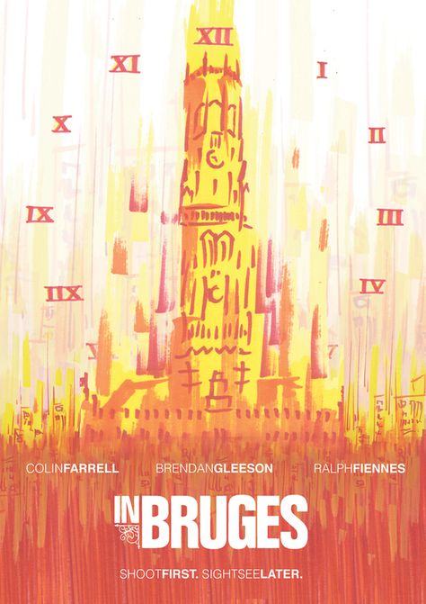 In Bruges Movie Poster, In Bruges Movie, Martin Mcdonagh, In Bruges, Cool Posters, Film Tv, Roman Empire, Movie Poster, Belgium