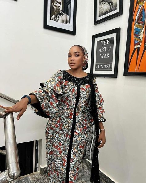 african fashion women clothing, African women design, African women design Ankara, Ankara designs Caftan Gown Ankara, Arewa Ankara Gown Styles, Atampa Styles, Unique Kaftan Designs, Latest Gown Styles, Gown Ankara, Lace Kaftan, Boubou Styles For Women, Kaftan Gown