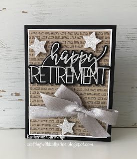 Happy Retirement from The Stamps of Life - Crafting with Katherine Diy Retirement Cards, Retirement Cards Handmade, Happy Retirement Cards, Leaving Cards, Farewell Cards, Stamps Of Life, Retirement Cards, Teacher Cards, Happy Cards