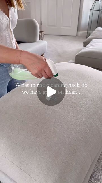 Jessica | Home & Cleaning Inspo. Creator. UGC on Instagram: "Is it magic? I don’t know, but this cleaning hack is a game changer 🫧   All you need is  • 1/4 cup of white vinegar  • 3/4 cups of warm water  • 1 teaspoon of dish soap  Pop this inside a spray bottle and spray directly onto stains or marks, then wipe with a white microfibre cloth.   My other steps to clean & refresh my sofa…   1. Sprinkle bicarbonate of soda onto the sofa and leave for 20 minutes before vacuuming. It helps to remove odours.   2. If you have pets @vamooshcleans pet hair dissolver if your best friend.   3. I am now an avid steamer, nothing is safe. Steam is the most ideal and non toxic way to clean and leaves everything refreshed.   4. Add a 5/10 drops of essential oil to a cotton pad and place this inside your c White Couch Cleaning, Cleaning The Couch, Cleaning White Couch, Clothes Steamer Hacks, How To Clean A White Couch, How To Clean Microfiber Couch, How To Clean Furniture Upholstery, How To Deep Clean A Couch, How To Clean Couch Fabric