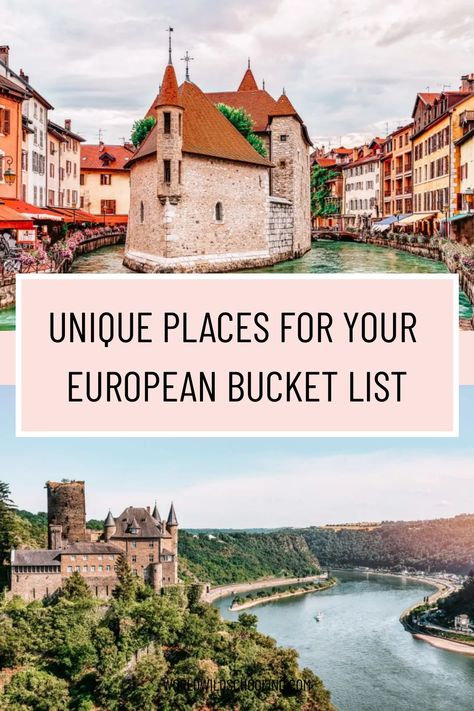 Make your European travel dreams come true with these 12 wonderfully unique places. Prettiest Places In Europe, European Bucket List, Travel Trends, Unique Places, European Destinations, European Countries, Romantic Getaways, European Travel, Dreams Come True