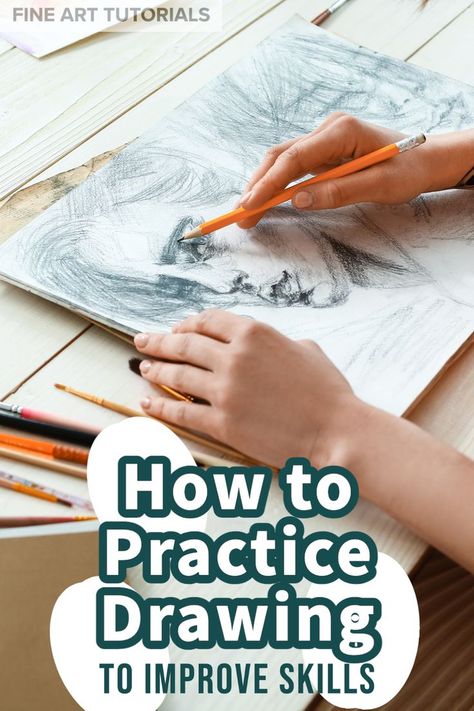 Find out 15 ways to practice drawing to improve skills faster and create drawings to be proud of! #practicedrawing #improvedrawing #drawingpractice #drawingchallenge #drawingexercises #howtoimproveatdrawing #howtoimprovedrawing #drawingskills #drawingtutorials #drawingforbeginners #beginnersdrawing Get Better At Drawing, Improve Your Drawing Skills, Drawings For Beginners, Beginner Drawing Lessons, Improve Drawings, Beginner Drawing, Improve Your Drawing, Learn To Sketch, Pencil Drawings For Beginners