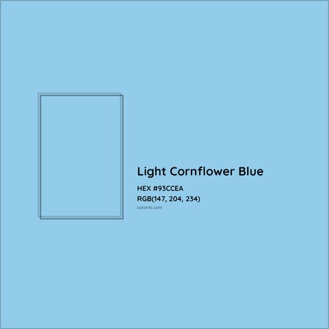 About Light Cornflower Blue - Color meaning, codes, similar colors and paints Blue Color Meaning, Light Cornflower Blue, Crayola Crayon Colors, Analogous Color Scheme, Rgb Color Codes, Colorful Website, Hexadecimal Color, Rgb Color Wheel, Monochromatic Color Palette