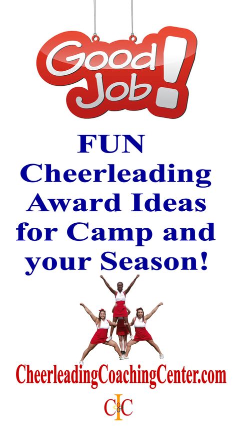 Giving out Cheerleading Awards throughout your season is a great way to motivate your team!  Check out the latest post on CheerleadingCoachingCenter.com for some ideas for your cheer awards that you can use anytime. Fun Cheer Awards, Spirit Awards Ideas Cheer, Cheer Gifts From Coach, Cheerleading Award Ideas, Cheer Award Ideas, Cheer Clinic Ideas, Cheer Incentives, Cheerleading Awards, Cheer Awards