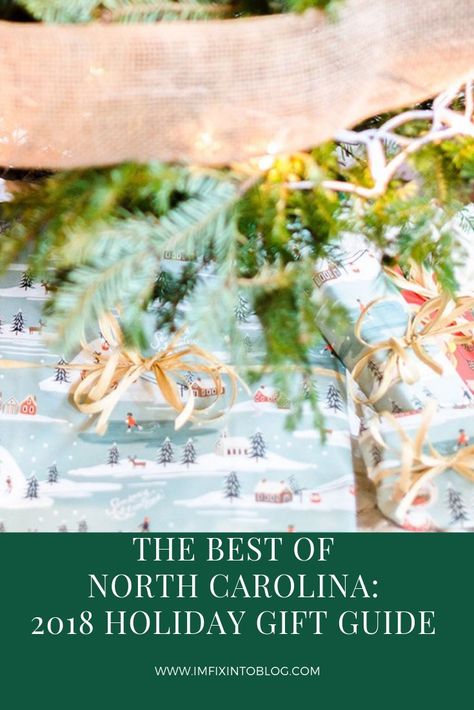 NC Blogger I'm Fixin' To shares her annual Best of North Carolina Gift Guide for 2018 just in time for Small Business Saturday shopping! North Carolina Gifts, Gift Guide For Him, Small Business Saturday, Different Holidays, Holiday Inspiration, Top Gifts, Practical Gifts, Celebration Party, Holiday Gift Guide