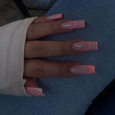 Amazing Top Nail Ideas Inspiration - davidreed.co Peach French Nails, French Nail Ideas, Peach Colored Nails, Christmas Nail Inspo, Peach Nails, White Nail Art, French Nail, Top Nail, Orange Nails