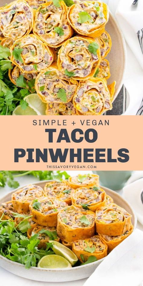 Pinwheel Appetizers Vegan, Vegan Recipes Appetizers Parties, Vegan Sandwich For Party, Roll Ups Tortilla Pinwheels Vegan, Savory Vegetarian Snacks, Vegan Pinwheel Recipes, Vegan Roll Ups Tortilla, Vegan Mexican Appetizers For Party, Simple Vegetarian Snacks