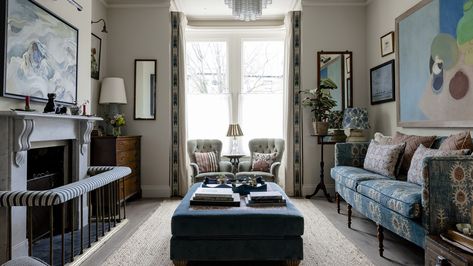 A West London family home given a new lease of life by Polly Ashman Polly Ashman, Half Painted Walls, Son Bedroom, London Family, Formal Living Room, Interior Windows, House Sitting, Pink Chair, Victorian Terrace