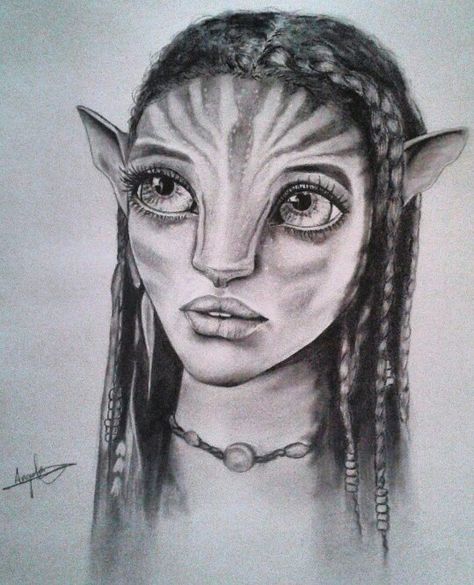 #avatar #art #draw #pandora #drawing #dibujo #pencil Neytiri Avatar Sketch, How To Draw Avatar, Avatar Neytiri Drawing, Avatar Art Pandora, Avatar Pencil Drawing, Neytiri Sketch, Pandora Drawing, Avatar Drawing Sketches, Neytiri Drawing