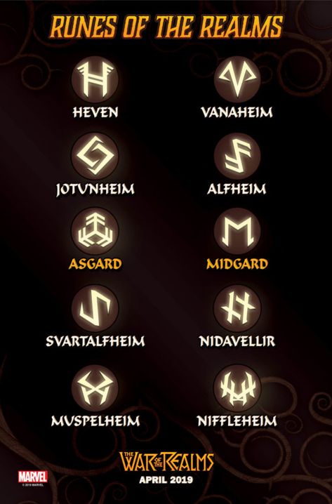 Marvel Reveals Runes of the Realms of War of the Realms Magnus Chase Tattoo Ideas, Norse Dnd, Gamora Marvel, Marvel Tattoos, Norse Tattoo, Viking Runes, Marvel Wallpaper, Bullet Journal Doodles, Norse Mythology