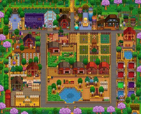 Stardew Valley Aesthetic Outfits, Standard Farm Layout Stardew, Stardew Valley Farm Layout Beginner, Stardew Valley Greenhouse, Stardew House, Stardew Valley Farm Layout, Stardew Farm, Stardew Valley Farm, Stardew Farms