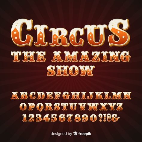 Circus Font, Bold Serif Fonts, Create Quotes, Elegant Serif Fonts, Best Fonts, Graphic Design Infographic, Circus Poster, Typography Alphabet, Lettering Challenge