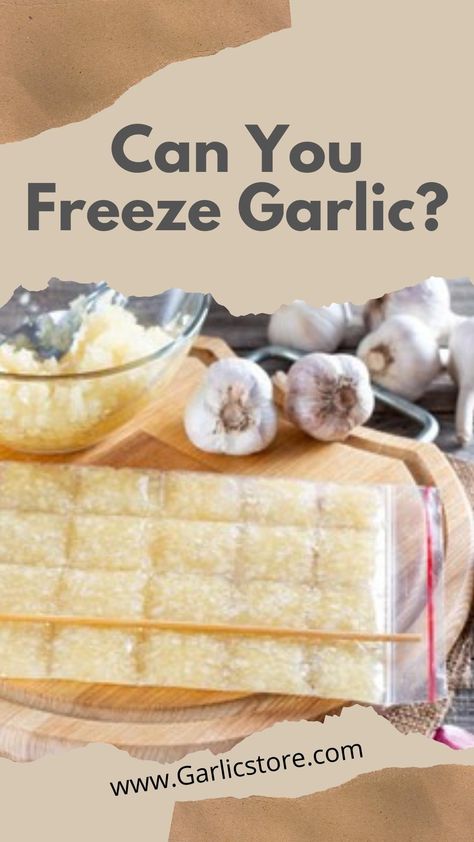 can-you-freeze-garlic? How To Preserve Peeled Garlic, Can You Freeze Garlic Cloves, How To Store Fresh Garlic, How To Freeze Fresh Mushrooms, How To Keep Garlic Fresh How To Store, How To Keep Garlic Fresh, Freezing Garlic Cloves, Fresh Garlic Storage, How To Freeze Garlic Cloves