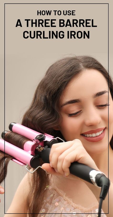 This tool is different from the flat irons and curling wands available in the market. Read on to check how to use it. Wavy Hair Tools, Three Barrel Curling Iron, Curly Hair Dos, Wand Curling Iron, Curling Wands, Barrel Curling Iron, Curling Hair With Wand, Curling Iron Hairstyles, Curls For Long Hair