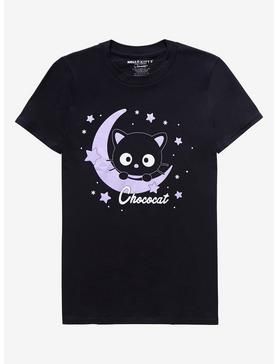 Chococat Moon & Stars Boyfriend Fit Girls T-Shirt, Hot Topic Shirts, Tie Dye Girl, Desired Reality, Girls T Shirt, Moon Stars, Boyfriend Fit, Cool Fabric, Crescent Moon, Stars And Moon