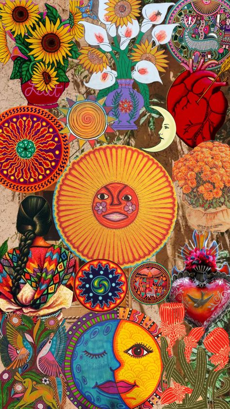 #mexico #folkart #mexicanart #wallpaper #art #vibes #beauty Mexico Art Wallpaper, Cute Mexico Wallpapers, Mexican Folk Art Wallpaper, Mexican Background Aesthetic, Mexican Art Wall, Mexican Phone Wallpaper, Mexican Vibes Aesthetic, Mexico Art Culture, Latina Wallpaper Iphone