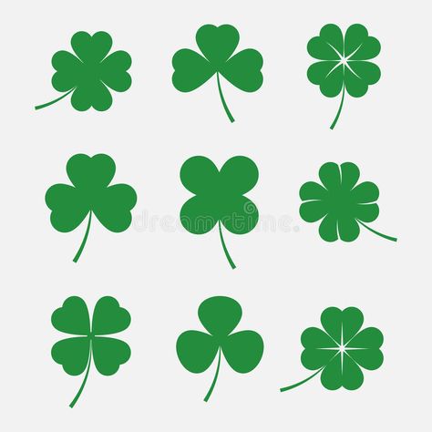 Lucky Tattoo, Clover Plant, Four Leaf Clover Tattoo, Shamrock Tattoos, Clover Leaves, Leaf Graphic, Lucky Leaf, Irish Tattoos, Clover Tattoos