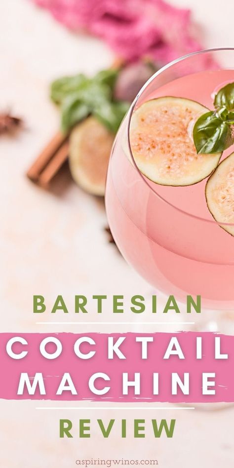 Cocktail Machine | Keurig for Cocktails | Home Bar Equipment | Best Home Bar Drink Maker | Drink Making Machine | Cocktail Making Machine | #cocktail #bartesian #mixology #drinkmaker #homebar #minibar via @aspiringwinos Bartesian Cocktail Maker Bar Cart, Bartesian Cocktail Maker Set Up Ideas, Bartesian Cocktail Maker, Cocktails For Beginners, Cocktail Machine, Drink Making, Wine Cocktail Recipes, Bar Equipment, Blog Success