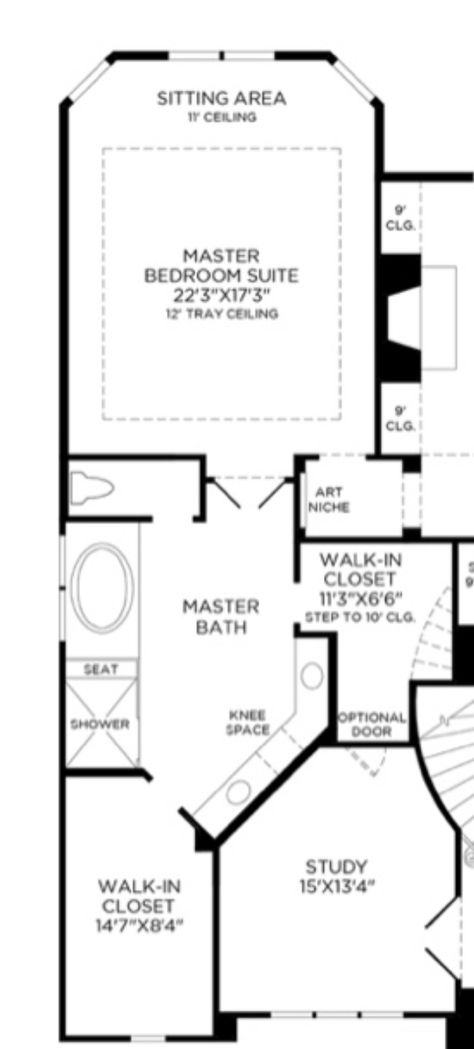 Master Suite Layout With Sitting Area And Office, Add On Bedroom And Bathroom, Master Suite With Nursery, Step Down Master Suite, His And Her Closets Walk In Master Suite Layout, Master Suite Layout With Office, Second Story Master Suite Addition, Add On Master Suite, Master Suite Layout With Sitting Area