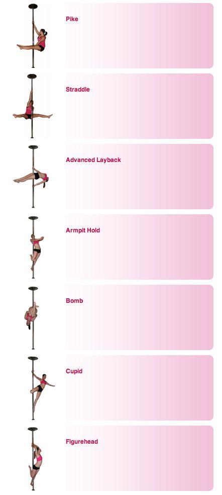 Pole Dance Training - Intermediate poses part 2 Pole Dance Poses, Pole Dancing Fitness Beginners, Pole Dancing Quotes, Pole Fitness Moves, Pole Classes, Dancing Fitness, Intermediate Pole, Pole Tricks, Pole Moves