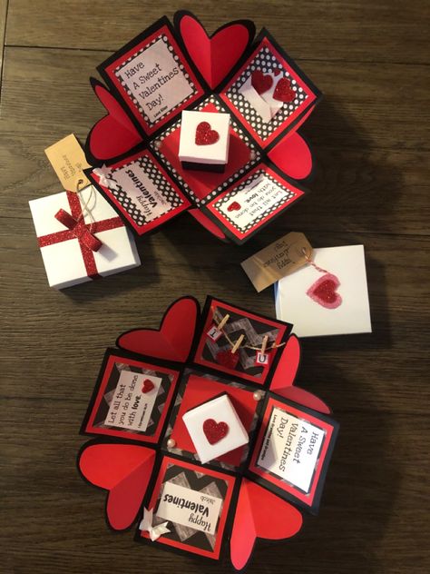 Boyfriend Gifts Ideas, Diy Birthday Gifts For Him, Diy Exploding Box, Exploding Gift Box, Girlfriend Gift Ideas, For Boyfriend Gifts, Diy Gift For Bff, Birthday Gifts For Boyfriend Diy, Bf Gifts