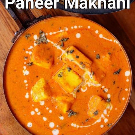 paneer makhani recipe | paneer makhanwala recipe | paneer makhani masala - Hebbar's Kitchen Paneer Makhanwala Recipe, Makhani Paneer, Rasmalai Recipe, Masala Paneer, Garlic Naan Recipe, Hebbars Kitchen, Paneer Curry, Paneer Makhani, Hebbar's Kitchen