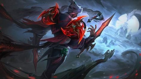 Zed Wallpaper Hd, Zed Lol, Play League Of Legends, Home Gym Design Garage, Zed League Of Legends, Thumbnail Sketches, Splash Art, 8k Wallpaper, Riot Games